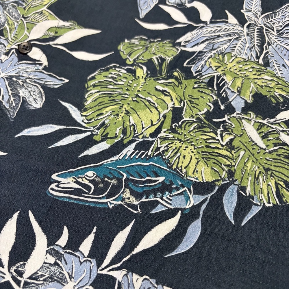 Columbia Camp Shirt Tropical Fish Plunge Pool  Men’s XLT Outdoor Dad - Picture 3 of 8